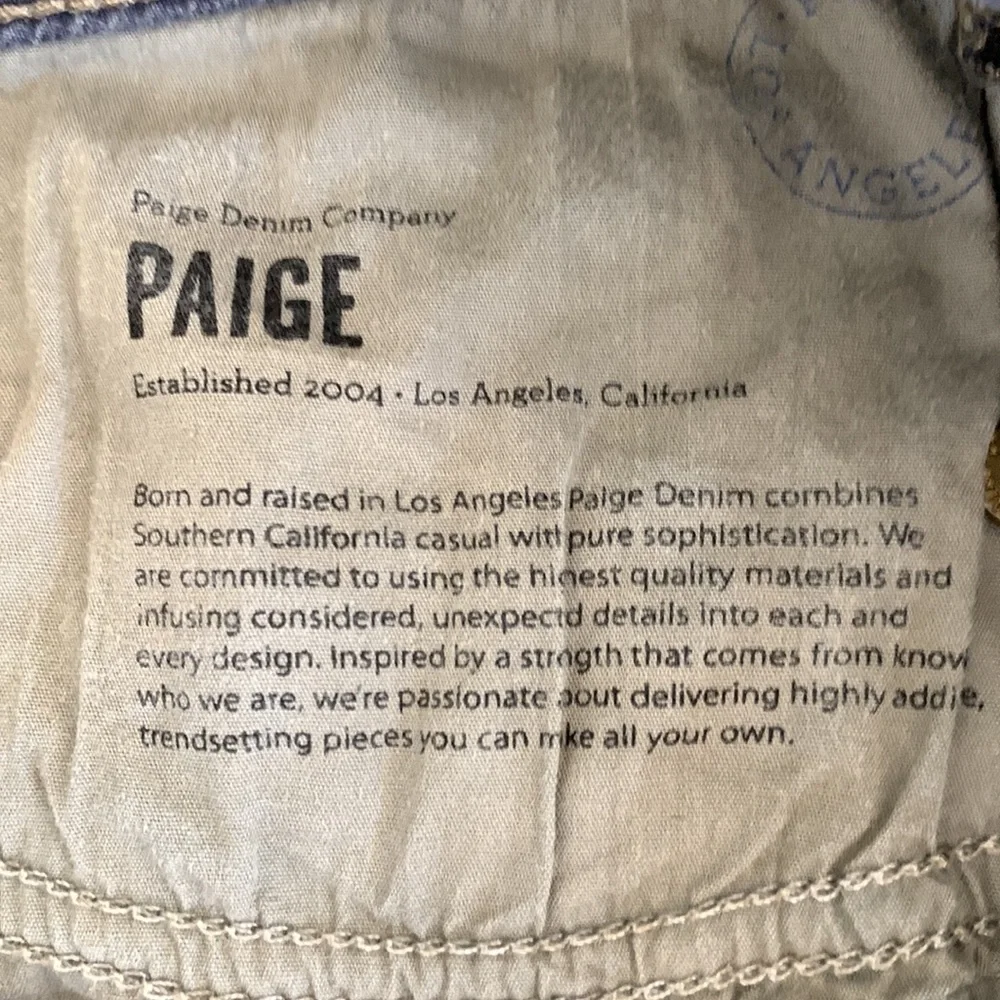 PAIGE | Hidden Hills Style Boot Cut Jeans, Dark Wash, Sz 31 - Picture 13 of 16